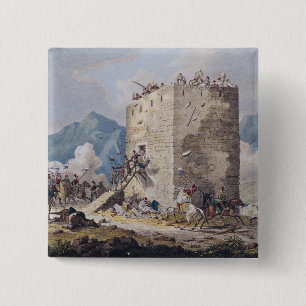 Bóton Quadrado 5.08cm A resistência de quarenta rebeldes gregos