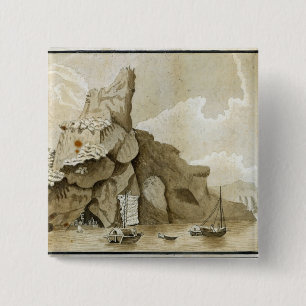 Bóton Quadrado 5.08cm A rocha de Quang-Yin
