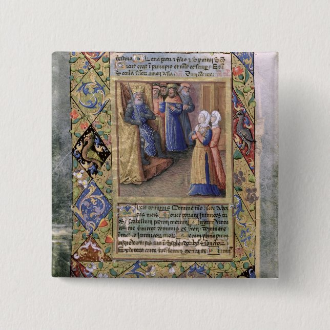 Bóton Quadrado 5.08cm A sabedoria de Solomon (Frente)