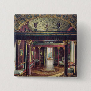 Bóton Quadrado 5.08cm A sala da ágata no palácio de Catherine