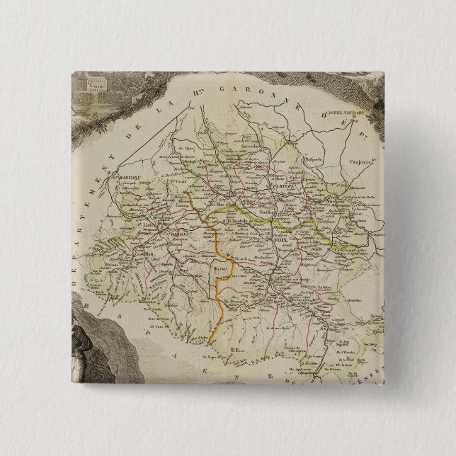 Bóton Quadrado 5.08cm A secura (Frente)