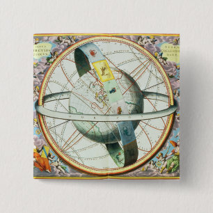 Bóton Quadrado 5.08cm A situação da terra nos céus