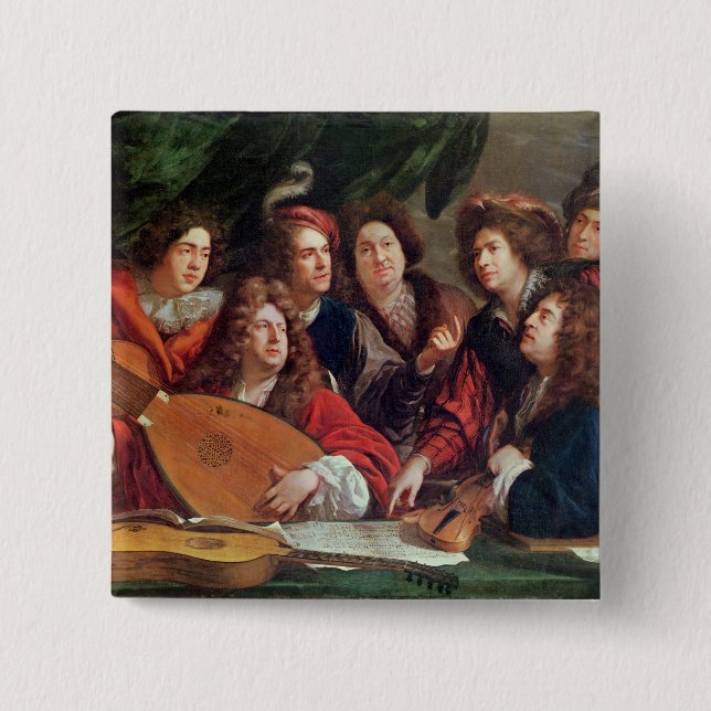 Bóton Quadrado 5.08cm A sociedade musical, 1688 (Frente)