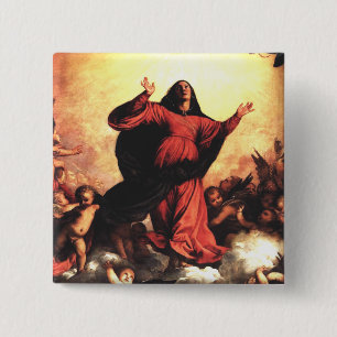 Bóton Quadrado 5.08cm A suposição o Virgin