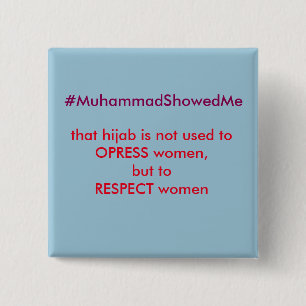 Bóton Quadrado 5.08cm A tempestade Muhammmad de Hashtag do Twitter