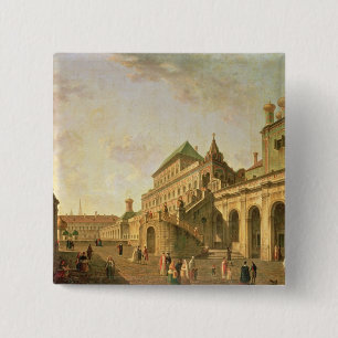 Bóton Quadrado 5.08cm A terra do Boyar na Moscovo Kremlin, 1801