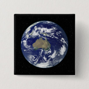 Bóton Quadrado 5.08cm A terra inteiramente iluminada centrou-se em