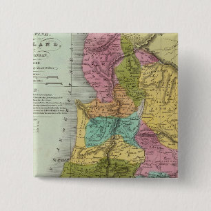 Bóton Quadrado 5.08cm a Terra Santa da Palestina