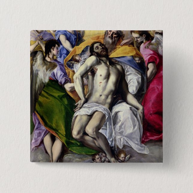Bóton Quadrado 5.08cm A trindade, 1577-79 (óleo em canvas) (Frente)