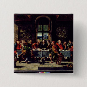 Bóton Quadrado 5.08cm A última ceia