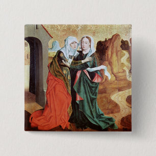 Bóton Quadrado 5.08cm A visitação, c.1460