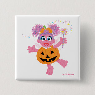 Bóton Quadrado 5.08cm Abby Cadabby Bonita como uma Abóbora