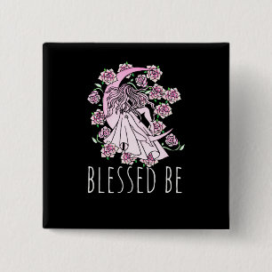 Bóton Quadrado 5.08cm Abençoado Seja
