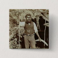 Aborígene com um Bumerangue, c.1860s (foto do