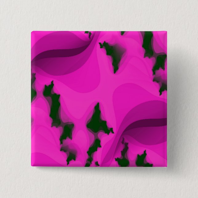 Bóton Quadrado 5.08cm Abstrato DE ÁGUA (Frente)