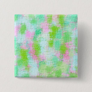 Bóton Quadrado 5.08cm ABSTRATO VERDE bonito