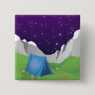 Bóton Quadrado 5.08cm Acampamento