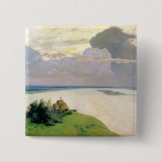 Bóton Quadrado 5.08cm Acima da paz eterno, 1894 (Frente)