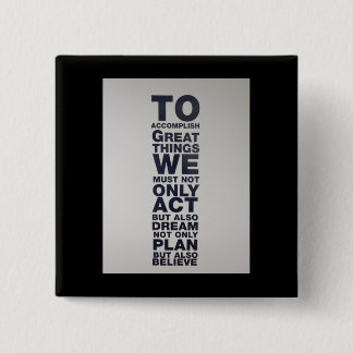 Bóton Quadrado 5.08cm acredite