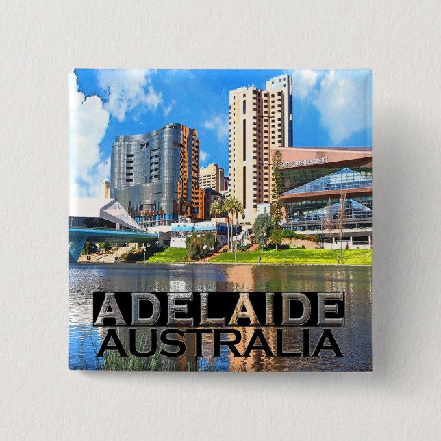 Bóton Quadrado 5.08cm Adelaide (Frente)