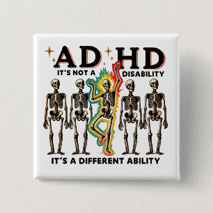 Bóton Quadrado 5.08cm adhd burnout clube