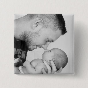 Bóton Quadrado 5.08cm Adicionar Sua Própria Foto Personalizada