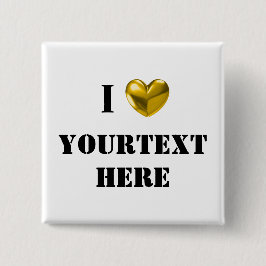 BÓTON QUADRADO 5.08CM ADORO PERSONALIZÁVEL