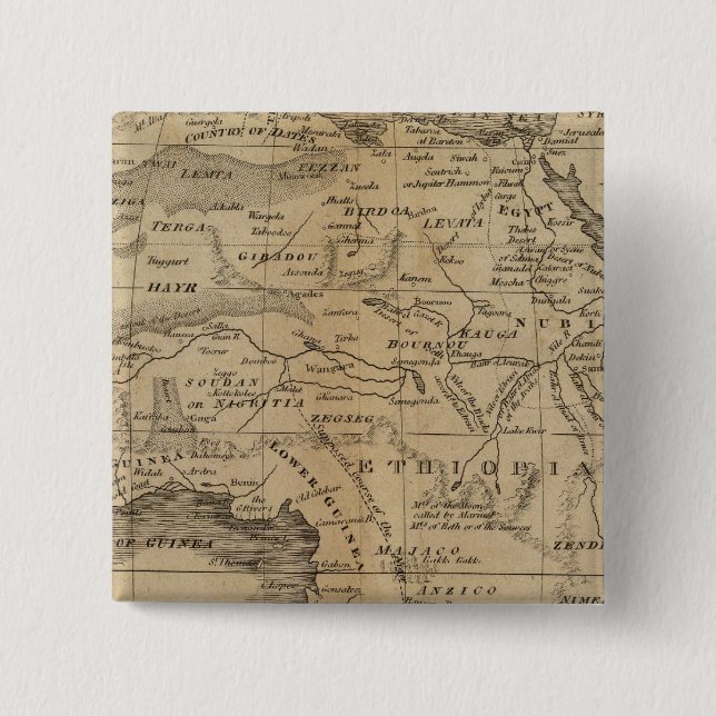 Bóton Quadrado 5.08cm África 12 (Frente)