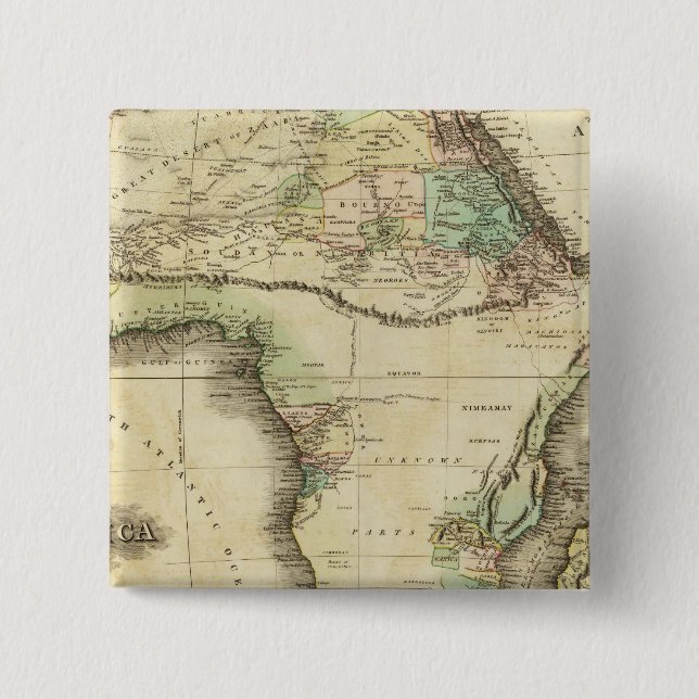Bóton Quadrado 5.08cm África 25 (Frente)