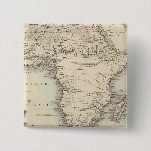Bóton Quadrado 5.08cm África 33 (Frente)