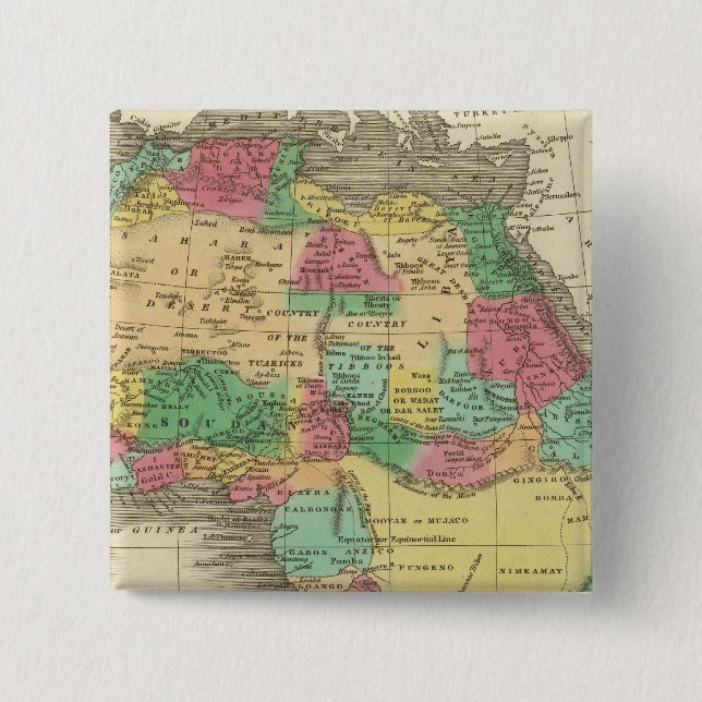 Bóton Quadrado 5.08cm África 38 (Frente)