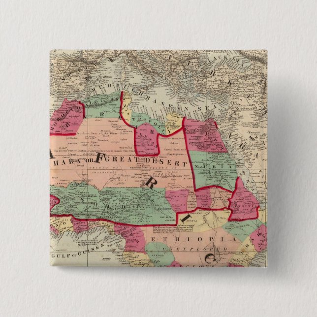 Bóton Quadrado 5.08cm África 49 (Frente)