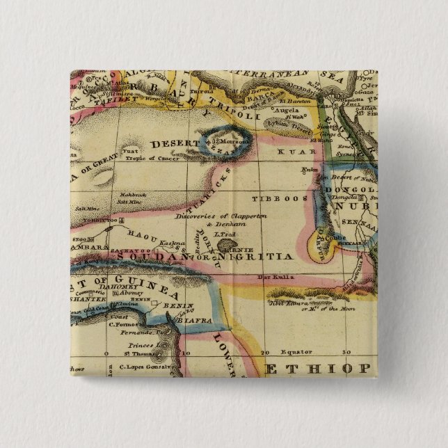 Bóton Quadrado 5.08cm África 7 (Frente)