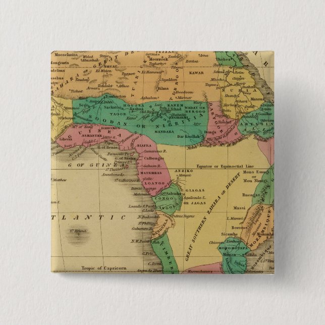 Bóton Quadrado 5.08cm África 9 (Frente)