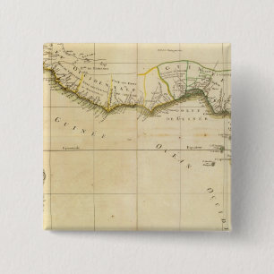 Bóton Quadrado 5.08cm África Ocidental e Central