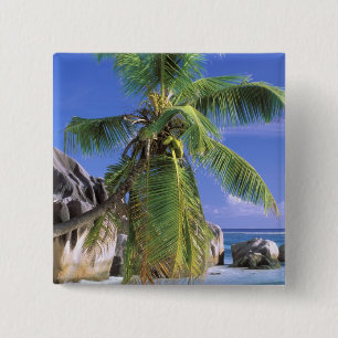 Bóton Quadrado 5.08cm África, Seychelles, Ilha La Digue. Granito 2