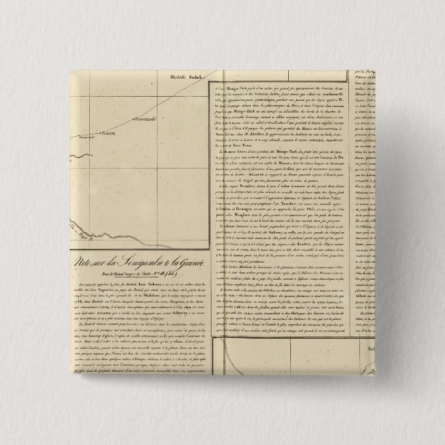 Bóton Quadrado 5.08cm África Timbuktu (Frente)