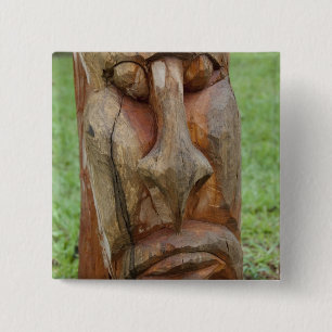Bóton Quadrado 5.08cm África, Togo, Kpalime. Centro de artesanato 2