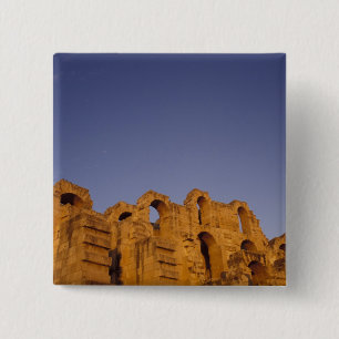 Bóton Quadrado 5.08cm África, Tunísia, El Jem. Ruínas de um Romano