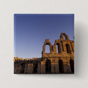 Bóton Quadrado 5.08cm África, Tunísia, El Jem. Ruínas de um Romano 2
