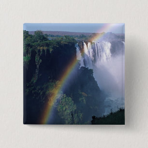 Bóton Quadrado 5.08cm África, Zimbábue. Cataratas Vitória