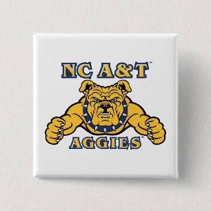Bóton Quadrado 5.08cm Agências A&T NC Aggie Bulldog