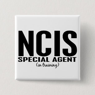 Bóton Quadrado 5.08cm Agente especial de NCIS no treinamento 1