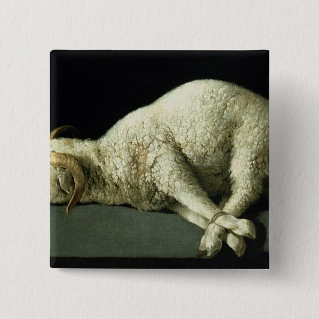 Bóton Quadrado 5.08cm Agnus Dei, c.1635-40 (Frente)