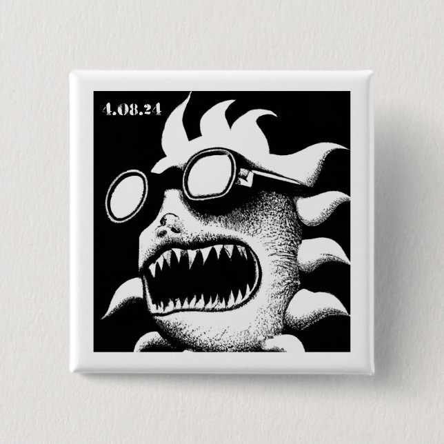 Bóton Quadrado 5.08cm Agonia do Eclipse (Frente)