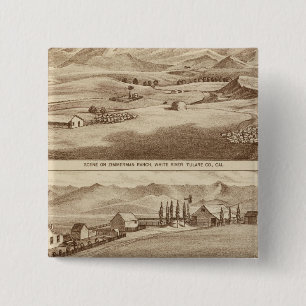 Bóton Quadrado 5.08cm Água Branca, fazendas de Saucelito