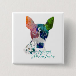 Bóton Quadrado 5.08cm Aguarela Buton de AHT