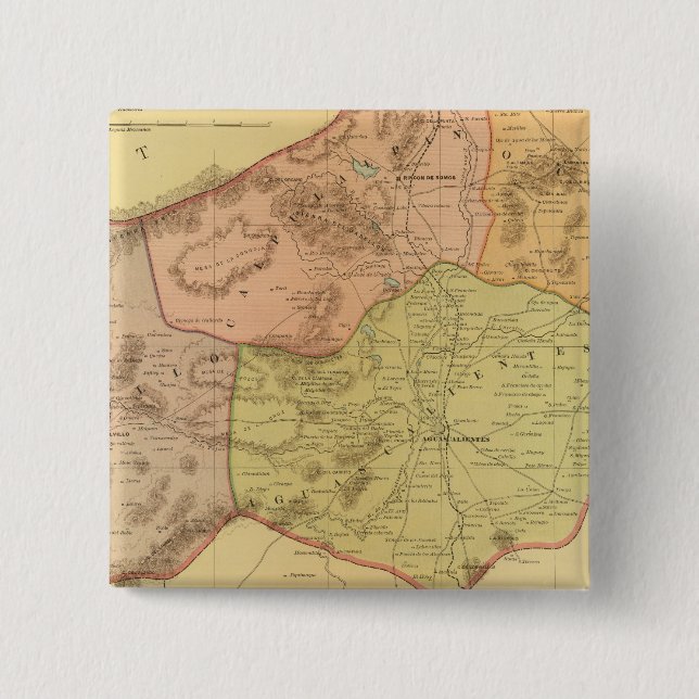 Bóton Quadrado 5.08cm Aguascalientes (Frente)