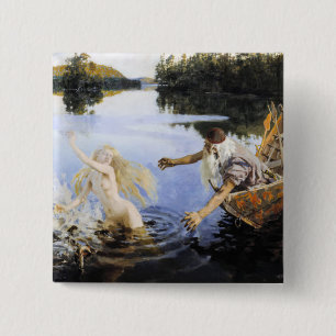 Bóton Quadrado 5.08cm Akseli Gallen-Kallela - Mito Aino