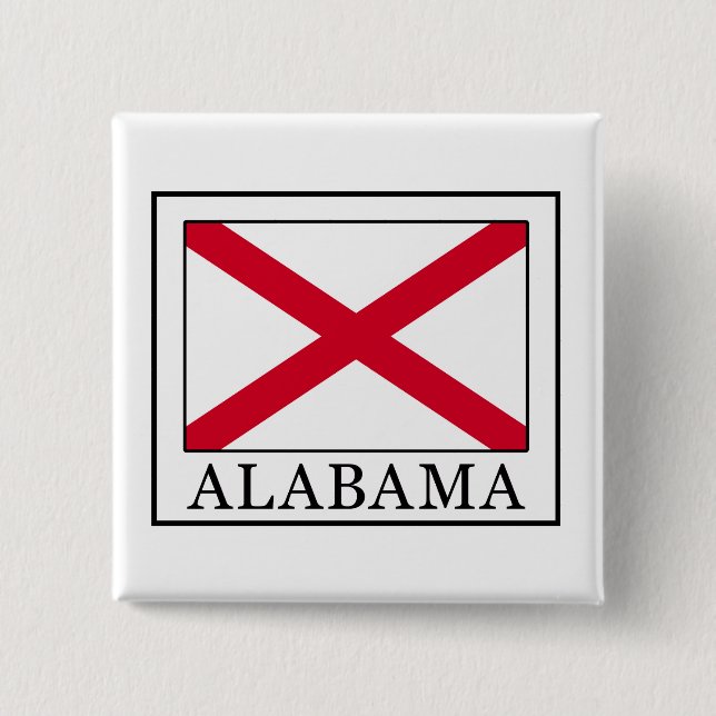 Bóton Quadrado 5.08cm Alabama (Frente)